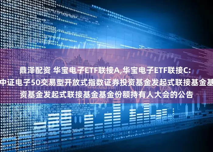 鼎泽配资 华宝电子ETF联接A,华宝电子ETF联接C: 关于以通讯方式召开华宝中证电子50交易型开放式指数证券投资基金发起式联接基金基金份额持有人大会的公告